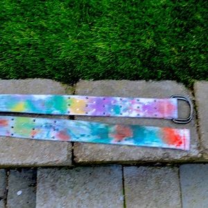 Tie dyed belt